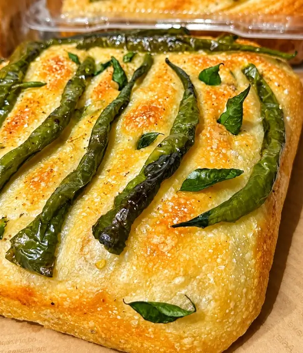 Savoury Curry Chilli Focaccia