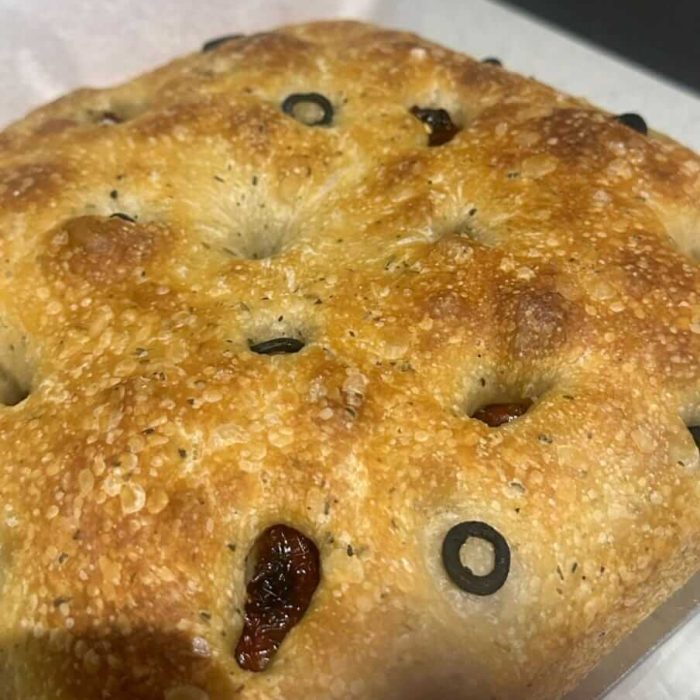 Mixed Herb, Dried Tomato & Olive Focaccia